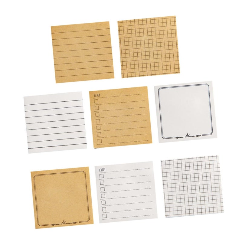 Reusable Adhesive Notes 8Pcs Strong Sticky Memo Decals For Organization Office Home - Image 2