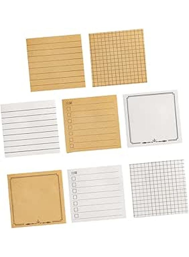 Reusable Adhesive Notes 8Pcs Strong Sticky Memo Decals For Organization Office Home - Image 1