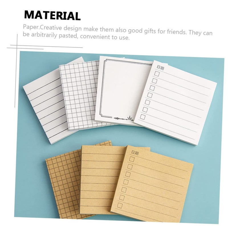 Reusable Adhesive Notes 8Pcs Strong Sticky Memo Decals For Organization Office Home - Image 5