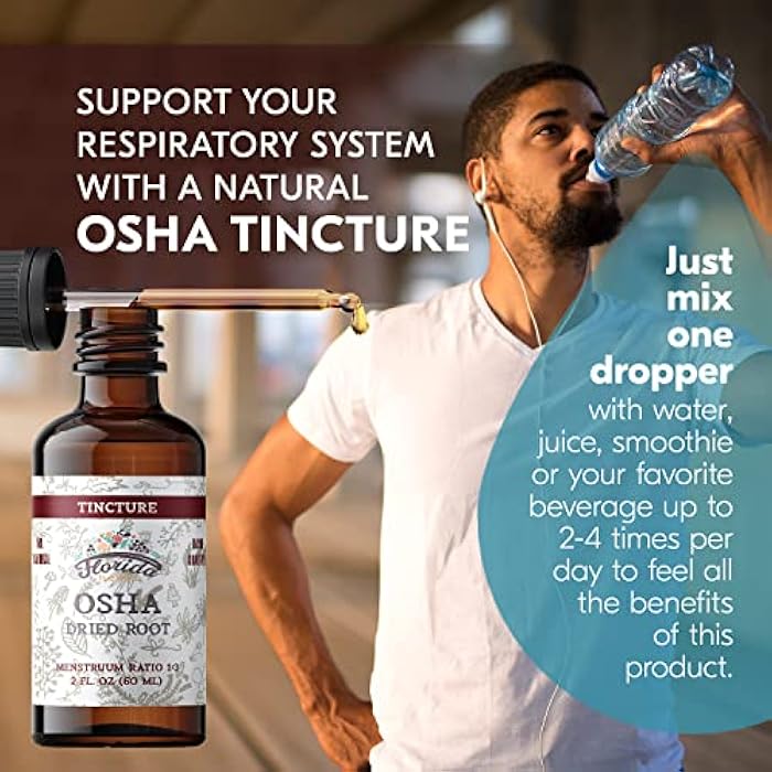 FLORIDA HERBS OSHA Root Liquid Extract for Respiratory Support, Organic OSHA Tincture Natural Lung Detox 2 Fl Oz - Image 2