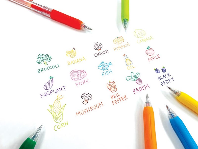 Zebra Pen Sarasa Clip Retractable Gel Pen, 0.5mm Fine Point, Rainbow Assorted Colors, Ideal for Teacher Gifts, School Supplies and Office Supplies, 12-Pack (44100) - Image 2