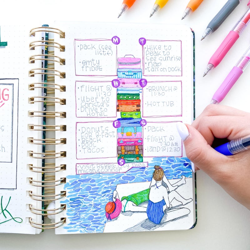 Zebra Pen Sarasa Clip Retractable Gel Pen, 0.5mm Fine Point, Rainbow Assorted Colors, Ideal for Teacher Gifts, School Supplies and Office Supplies, 12-Pack (44100) - Image 4