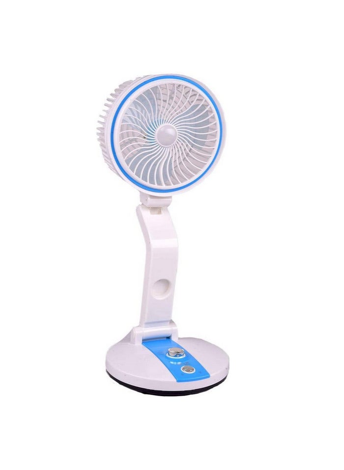 مروحة قابلة للطي وقابلة للشحن مع مصباح LED 360 درجة (متعددة الألوان)، عدد المنافذ: 4، 10.0 واط ساعي - Image 1