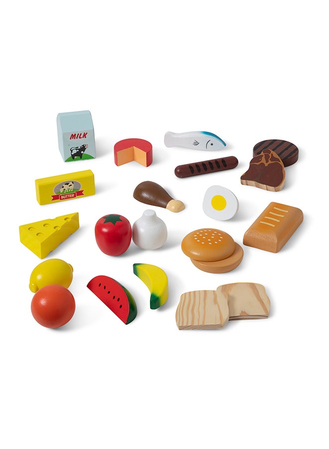 Melissa & Doug Wooden Pizza Party Play Food Set With 36 Toppings Pretend Food, Play Wooden Pizza And Pizza Cutter, Pizza Toy For Kids Ages 3+  - Image 3