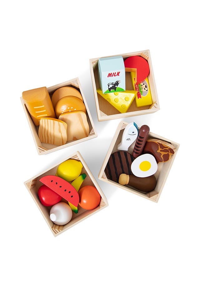 Melissa & Doug Wooden Pizza Party Play Food Set With 36 Toppings Pretend Food, Play Wooden Pizza And Pizza Cutter, Pizza Toy For Kids Ages 3+  - Image 2