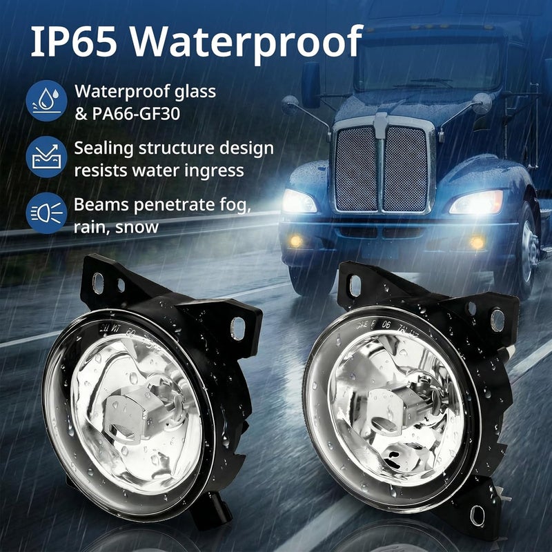 High Soar Fog Lights for Kenworth T660 and Peterbilt 579/587 - Pair with Bulbs - Image 4