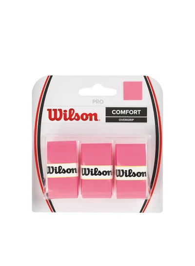 Wilson Pro Comfort 3 Pack Overgrip Set - Pink