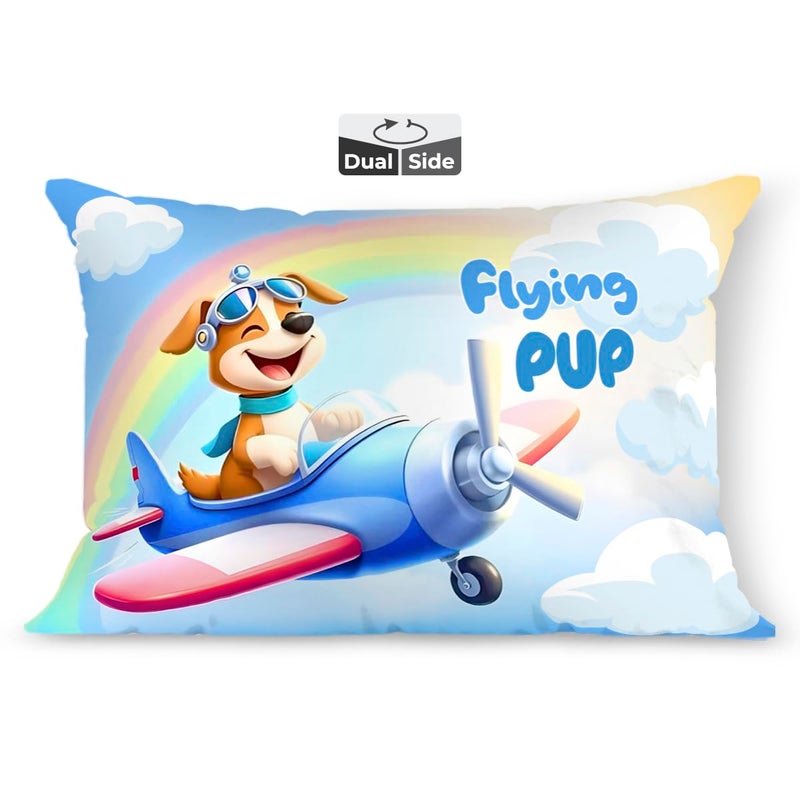 Brizberry® Kids Pillow Cushion with Super Soft Fabric | Animal & Cartoon Prints | 12x18 inches (Design 28) - Image 1