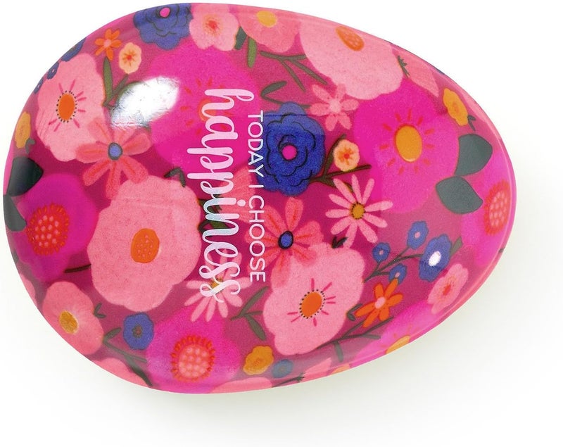 LEGAMI Detangling Hair Brush Amazing Hair Mini Pocket Brush Loosens Any Knot Without Pulling or Damaging Hair Flexible Teeth at Different Heights Flowers