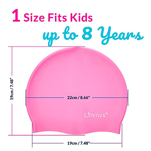 Limmys Kids Swim Cap – 100% Silicone Swim Cap for Boys and Girls – Soft, Stretchy & Comfortable Swimming Cap – Designed for Comfort & Durability - Image 4