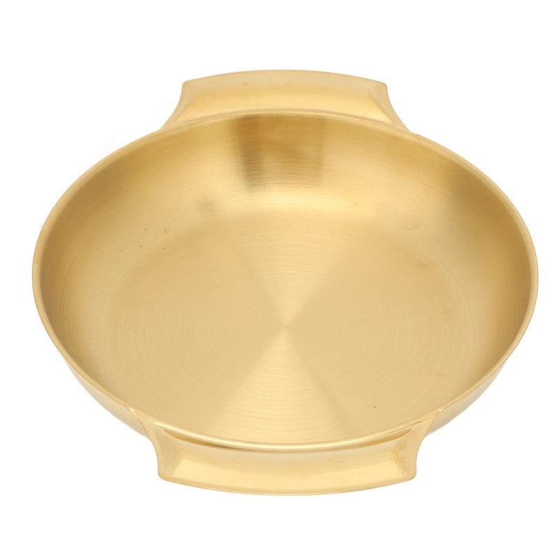 Stainless Steel Paella Pan Easy Cleanup Uniform Heating Double Ear Pot Flat Bottom Skillet Pan Large - Image 5