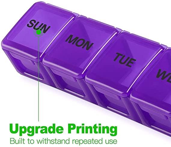 Rilekh Double Tablet Storage | Water Storage Perfect For Carrying Cutting and Organizing Medicines | (TABLET ORGANIZER 7 DAYS 1 TIME (OD)) - Image 2