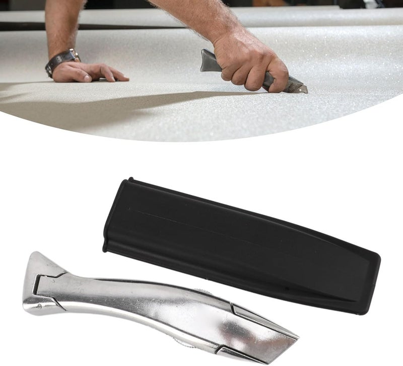 Hyuduo Floor Utility Cutter Tool Handle, Flooring Cutter Tool Handle Comfortable Grip Aluminum Alloy Easy Replacement, for Precise PVC Plastic Floor, Tools - Image 5