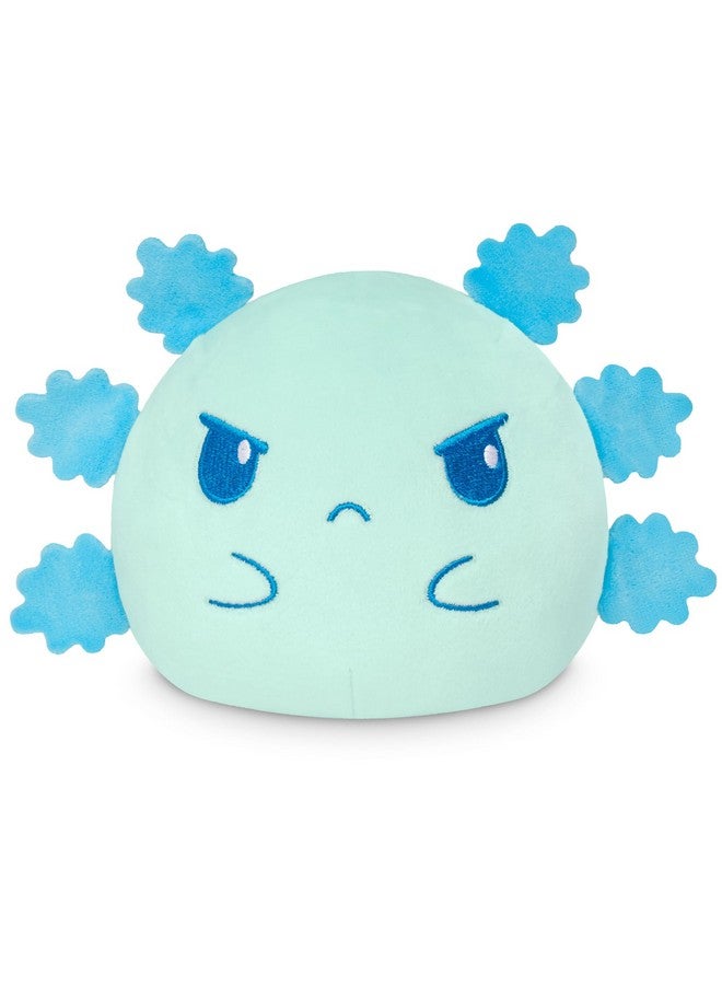 TeeTurtle 4" Reversible Axolotl Plushie - Cute Kawaii Black and Blue - Soft Stuffed Animal - Image 2