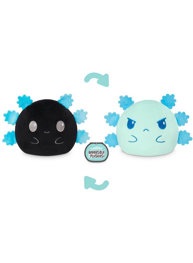 TeeTurtle 4" Reversible Axolotl Plushie - Cute Kawaii Black and Blue - Soft Stuffed Animal - Image 3