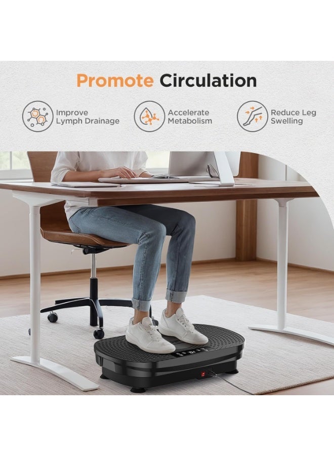 Unisex Body Slimming ABS+Steel Vertical Oscillation Fitness Vibration Plate Exercise Machine LCD Screen 150kg Capacity Portable - Image 3