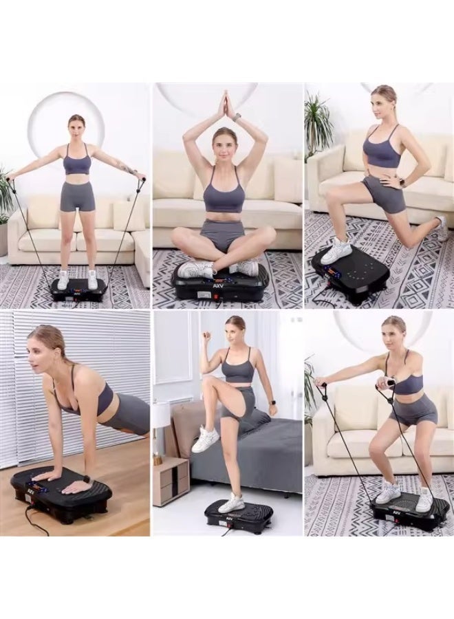 Unisex Body Slimming ABS+Steel Vertical Oscillation Fitness Vibration Plate Exercise Machine LCD Screen 150kg Capacity Portable - Image 2