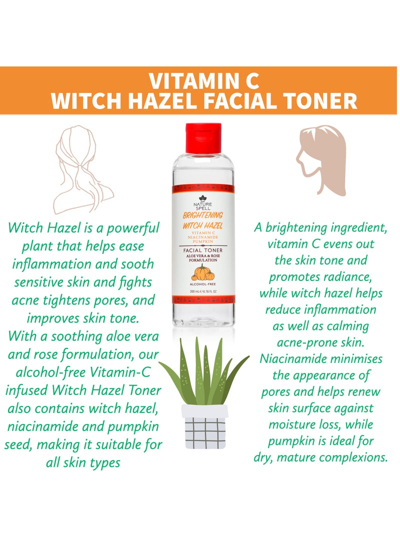 Nature Spell - Brightening Facial Toner with VitaminC, Niacinamide and Pumpkin 200ml - Image 1