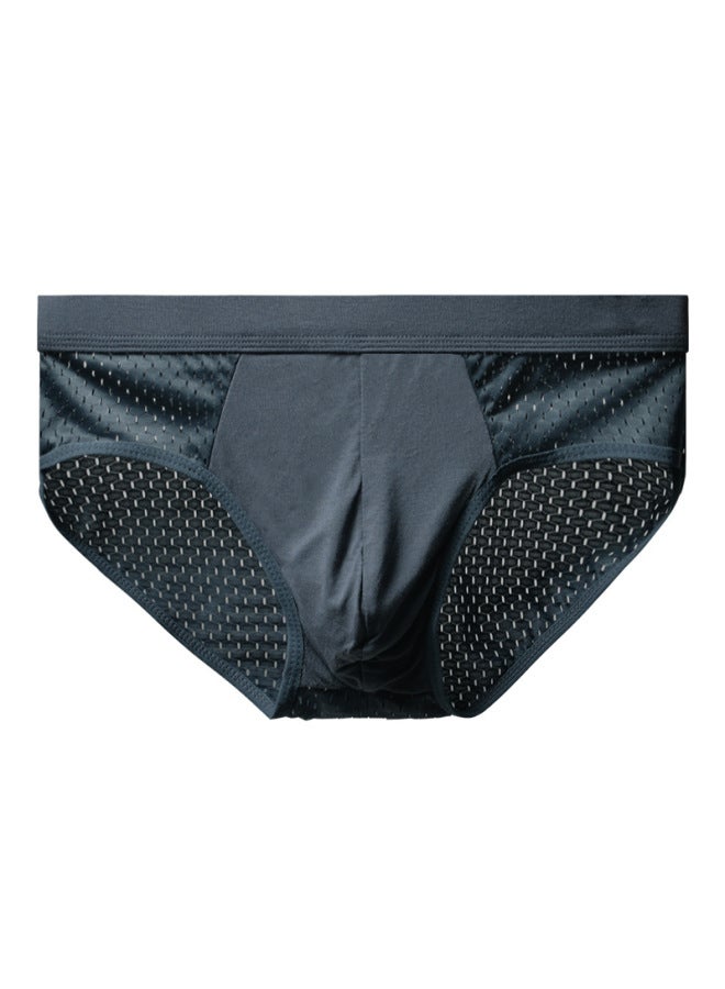 Men's Mesh Briefs Boxers Men's Briefs Ultra-thin Breathable Ice Silk Mesh Shorts Underpants