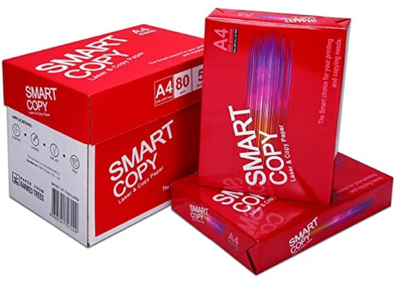 Smart Copy A4 Paper 5x500 Sheets 80 gsm - Image 1