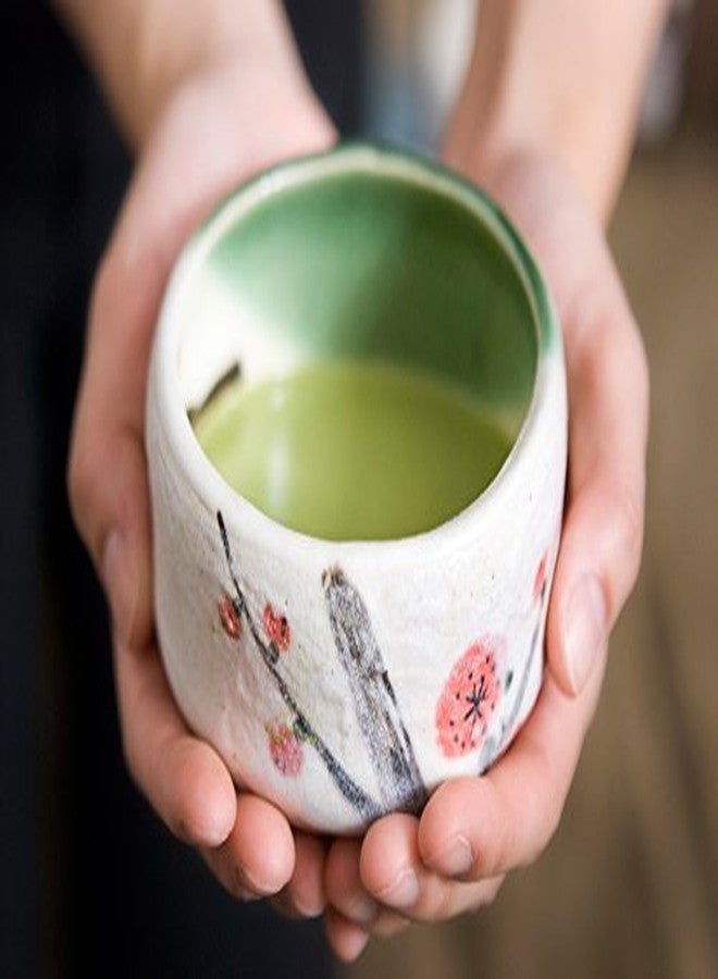 Happy Sales HSMB-CWCB1, Authentic Japanese Traditional Tea Ceremony Matcha Bowl Chawan Handcrafted in Japan, Cherry Blossom Design - Image 2