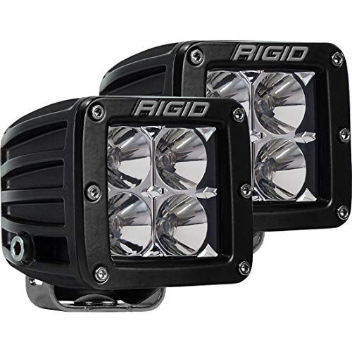 Rigid Industries 202113 Dually D-series Pro Flood Beam Universal Led Lights w/Harness + Pair Amber Light Covers - Image 2