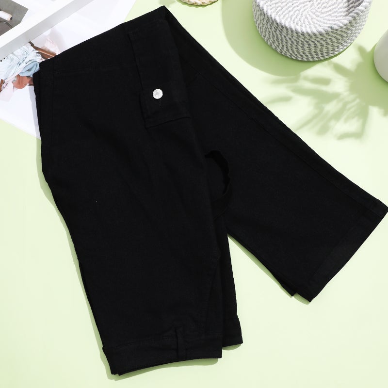 👕 بنطال حملات نسائي بجيوب واسعة وقماش قابل للتنفس بخصر عالي أنيق - Image 5