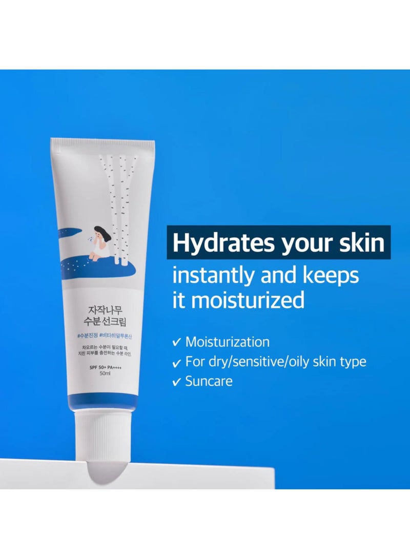 Round Lab Birch Juice Moisturizing Sun Cream SPF50+ - Image 3