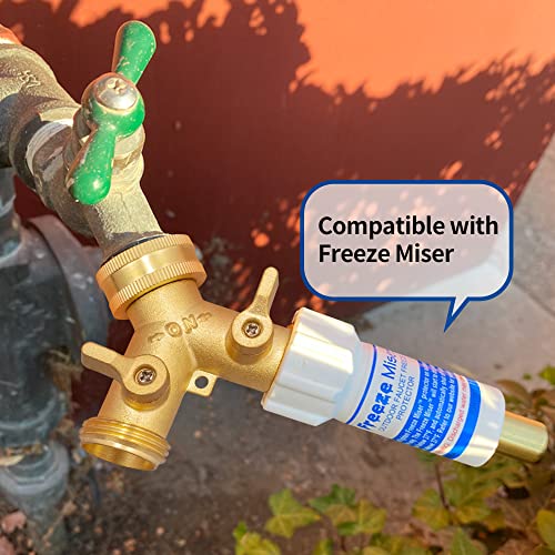 AUTOMAN Hose Splitter 2 Way, Garden Hose Splitter, 100% Rustproof Brass Water Hose Splitter with Adjustable Flow Valves, Seamless Design & 2 Extra Rubber Washers - 3/4" Y Connector Hose Adapter. - Image 4