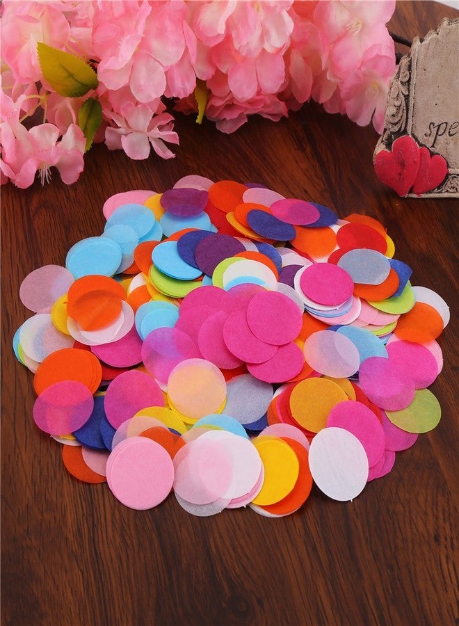 DECORA 1.2 Inch 2000 Pieces Multicolor Circle Paper Confetti for Party Wedding Decorations - Image 4