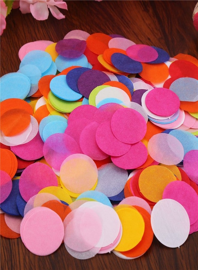 DECORA 1.2 Inch 2000 Pieces Multicolor Circle Paper Confetti for Party Wedding Decorations - Image 5
