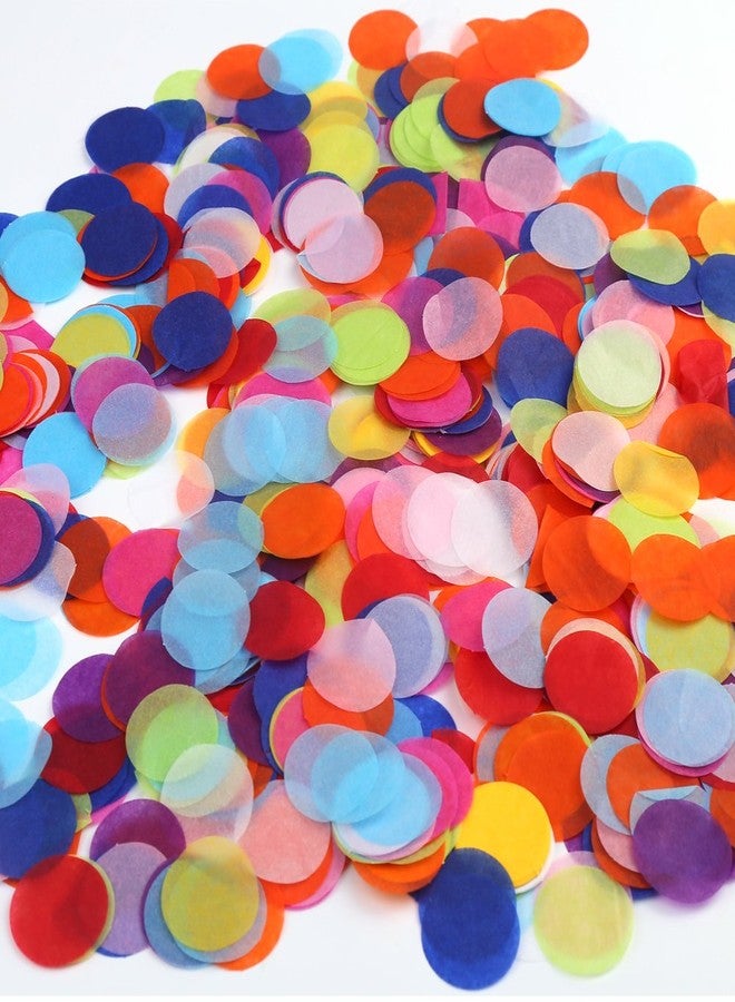 DECORA 1.2 Inch 2000 Pieces Multicolor Circle Paper Confetti for Party Wedding Decorations - Image 1