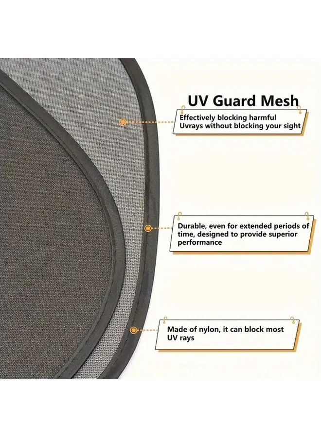 Front Windshield Sunshade With Side Shields Heat Insulating Car Window Cover - Image 3