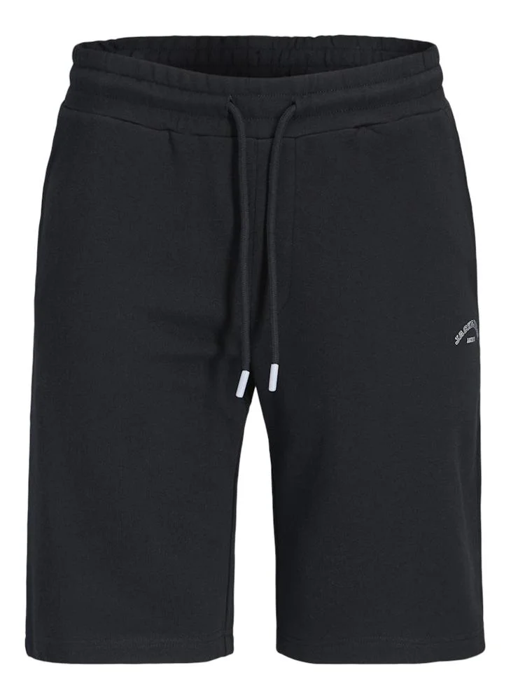 JACK & JONES Black Regular fit Sweat Shorts for Men | Best Price UAE