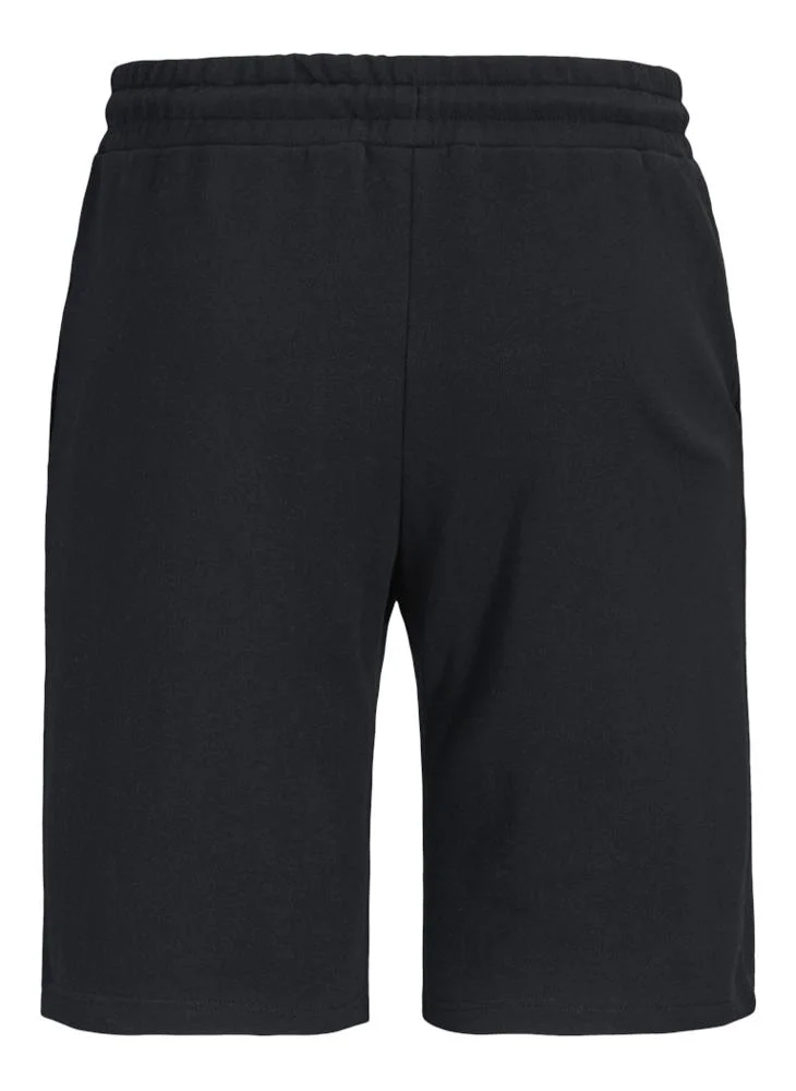 JACK & JONES Black Regular fit Sweat Shorts for Men | Best Price UAE