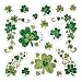 Amscan Shamrock Glitter Body Jewelry 775 x 6 Pack of 1 St Patricks Day Celebration with Assorted NonToxic Designs Sparkle in Parades Parties More - Image 2