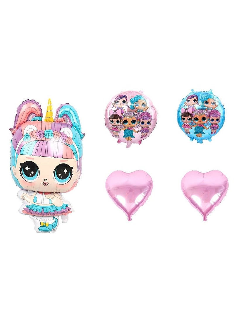 Party Propz Party Propz 5 in 1 LOL Theme Foil Balloon Set  - Image 2