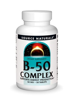Source Naturals B50 Complex Supports Energy Production* 50 Tablets  - Image 1