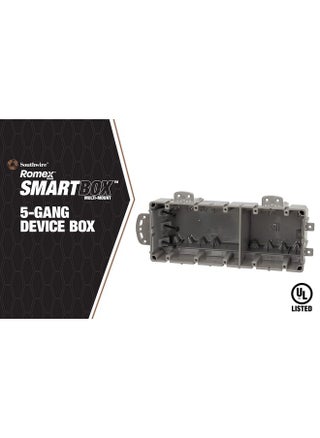 Southwire MSBMMT5G 5 Gang Multi Mount Device Box with Depth Adjustable; Heavy Duty 42lb ; Gray - pzsku/ZC359F50DACC899B0446DZ/45/1747980180/55522e25-5a24-432a-bec6-13c4fbaa8fd6