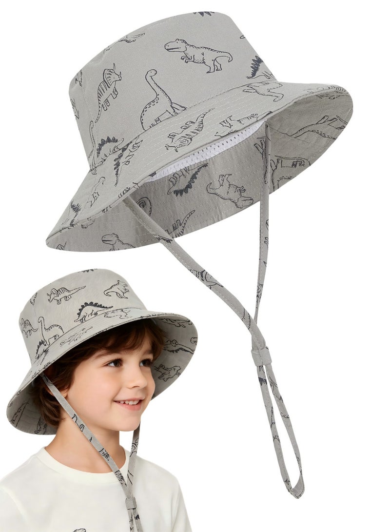 UPF 50+ Baby Bucket Sun Hat, Breathable Protective Summer Beach Hat for Toddler Baby Boys and Girls Outdoor Use - Image 1