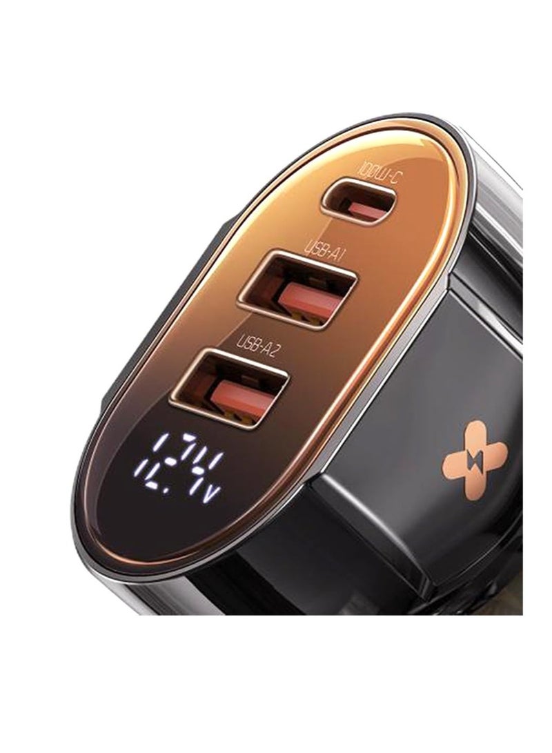 Mcdodo CC-2300 100W Digital Display 1C+2A PD Fast Car Charger - Image 2