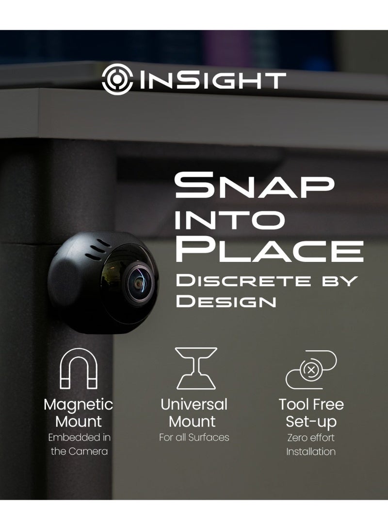 InSight Mini Wireless Camera with 720P HD Video, Night Vision & Magnetic Mount for Indoor Security - Image 3
