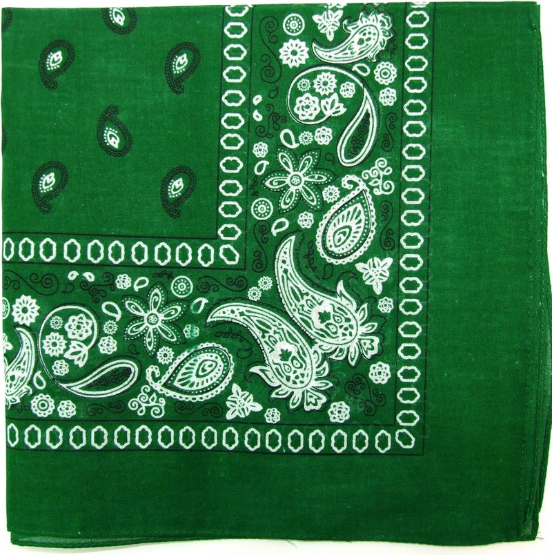 Novelty Bandanas Paisley Cotton Bandanas Single Pack