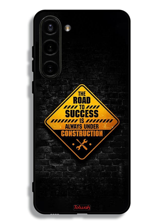 Tolwak Samsung Galaxy S23 5G Protective Case Cover The Road To Success Is Always Under Construction - Image 3