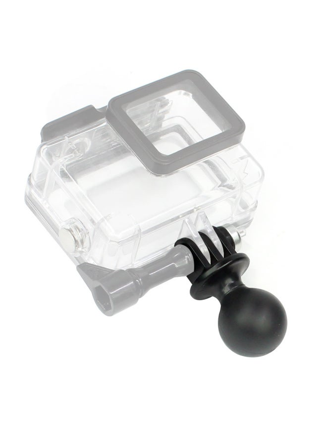 Generic Suitable For GOPRO HERO10 9 8 7 Small Ant Mountain Dog Camera Bracket Pan-tilt Table Ball Head Seat Connection Rearview Mirror Bracket-Color:Ball Head + Metal Screw] - Image 4