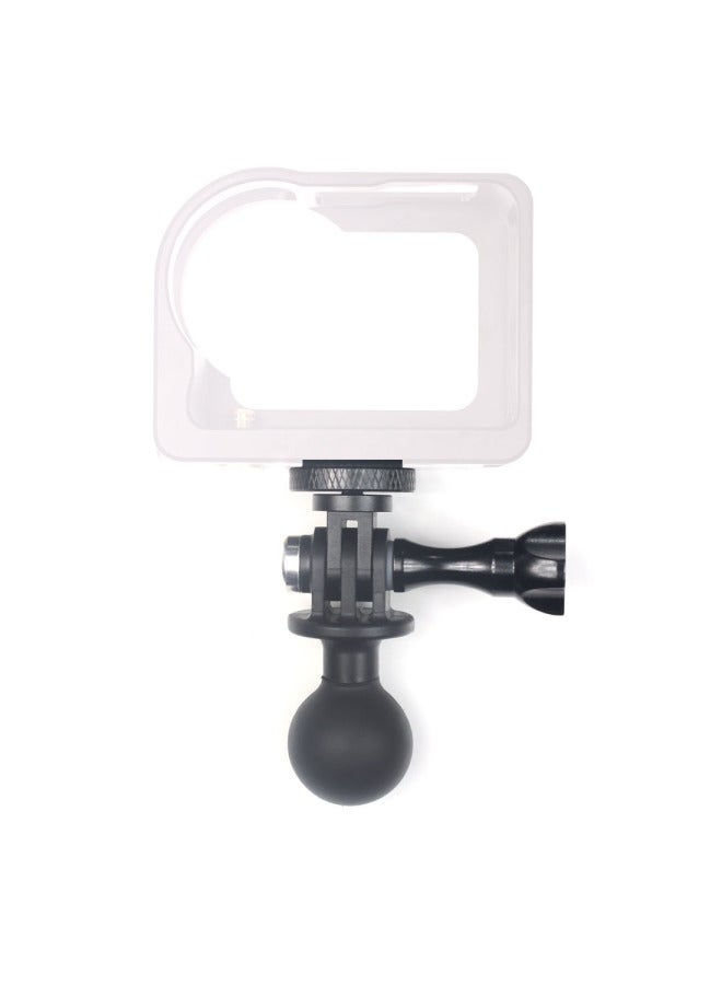 Generic Suitable For GOPRO HERO10 9 8 7 Small Ant Mountain Dog Camera Bracket Pan-tilt Table Ball Head Seat Connection Rearview Mirror Bracket-Color:Ball Head + Metal Screw] - Image 5