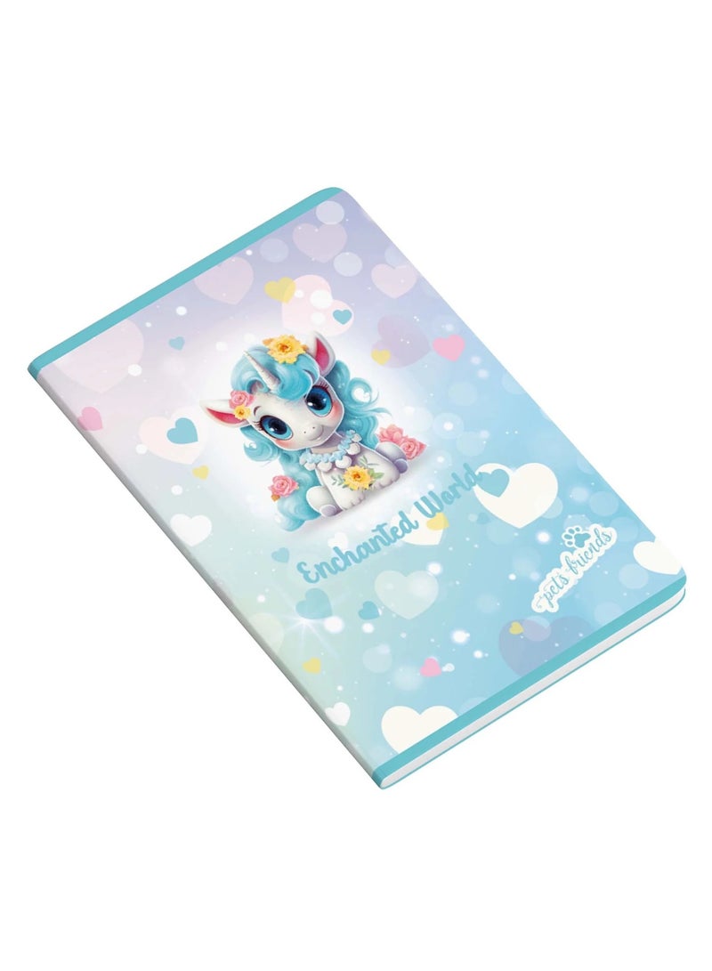 Ambar 1-Piece A4 Size PP Cover Notebook Single Lined Ruling Assorted Designs - Image 4