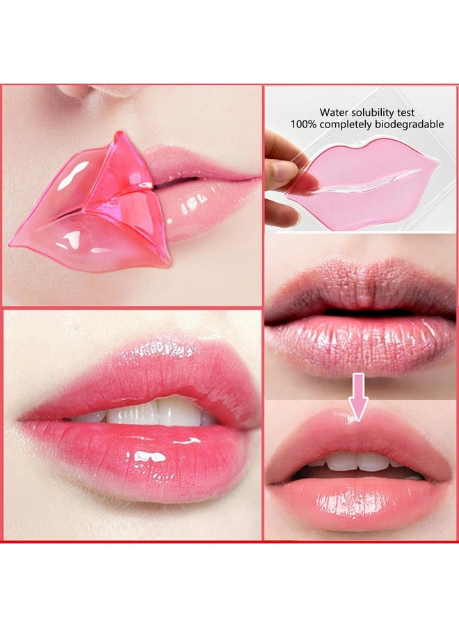 FirstFly 30 Pairs Lip Masks & 24K Gold Eye Masks, Crystal Collagen Eye Patches for Puffy Eyes, Moisturizing & Reduce Wrinkles, Lip Care & Under Eye Mask for Dark Circles and Puffiness - Image 4