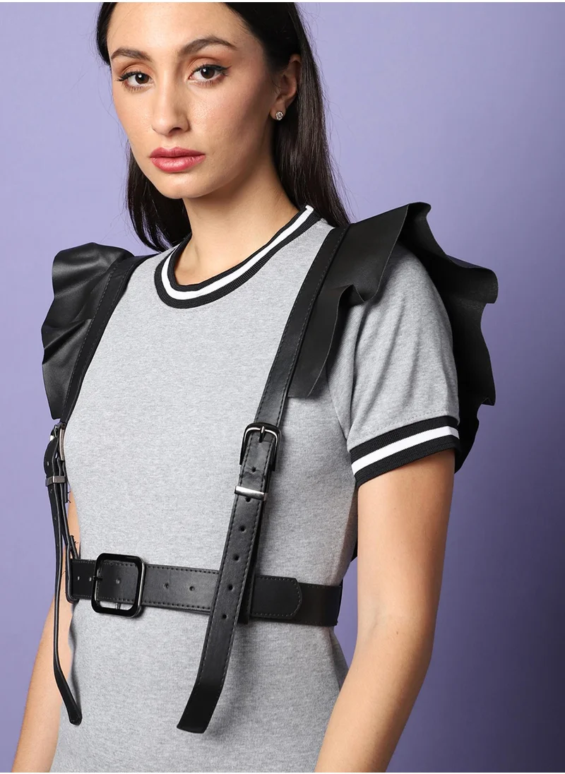 Haute Sauce Black Solid Waist Belt