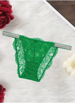 MARGOUN New Women's Panties Lace Print Underwear For Girls Ladies Soft Shorts Underpants Lingerie Fashion Design Green  - Image 2